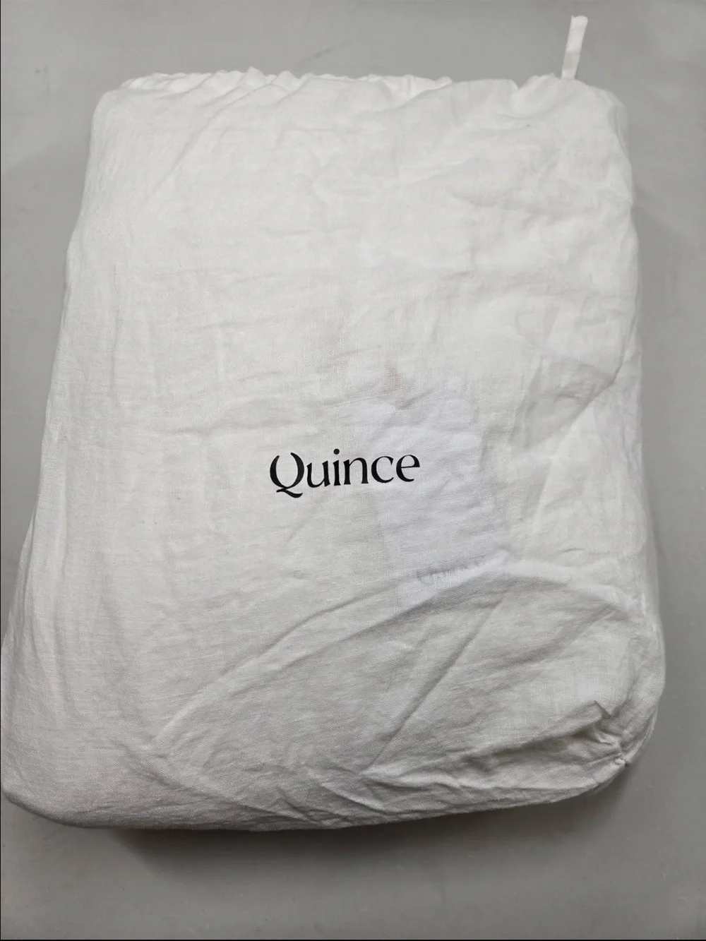 NWT QUINCE European Linen Duvet Cover King/Cal King White 0560